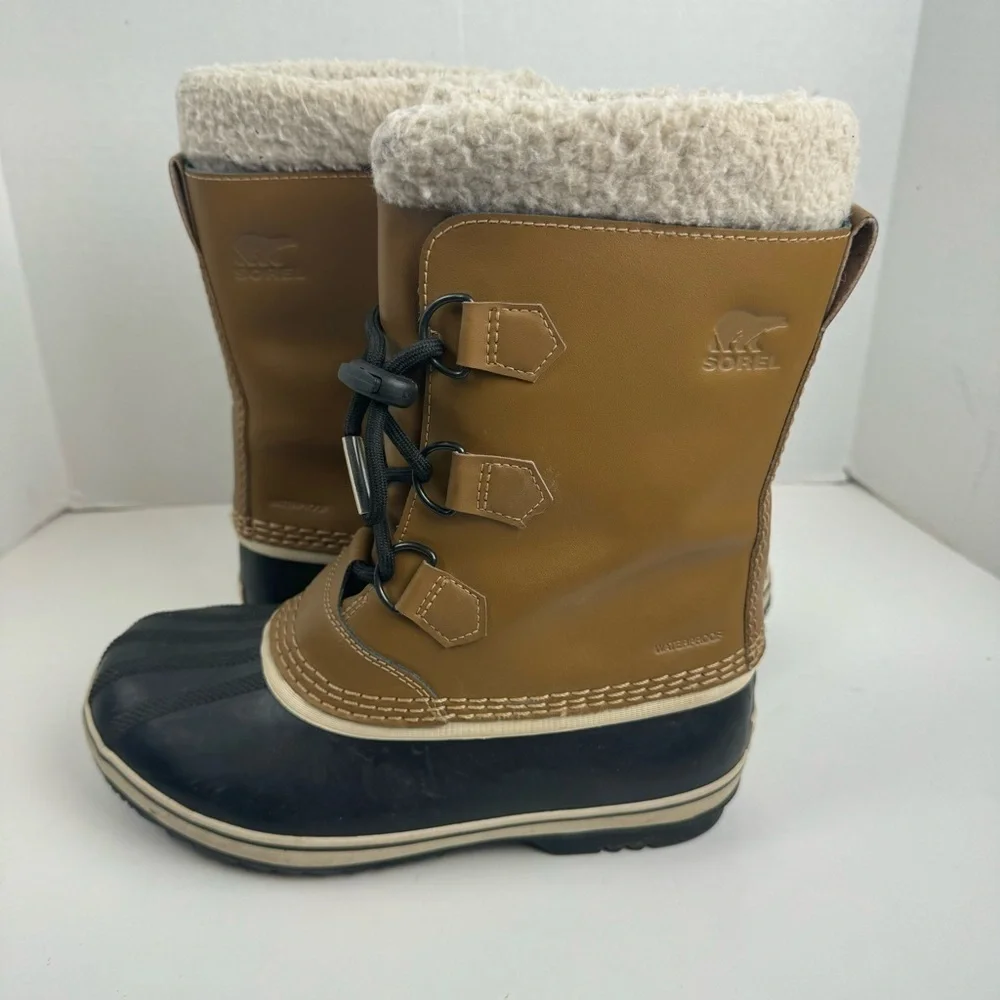 Sorel Youth Pac Lace Up Waterproof Lined Duck Boots